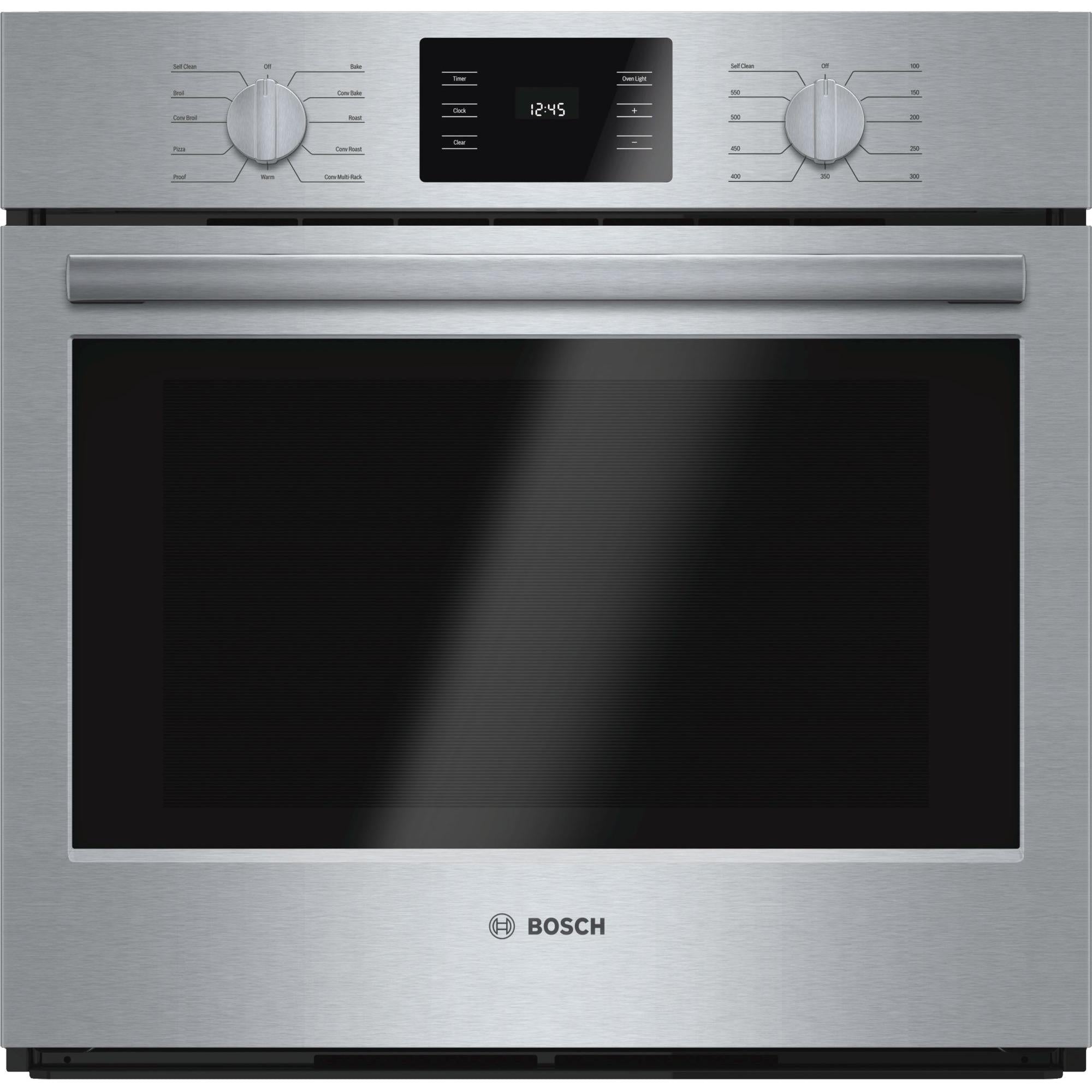 Bosch Four mural encastré simple de 30 po, 4,6 pi cu avec convection HBL5451UC