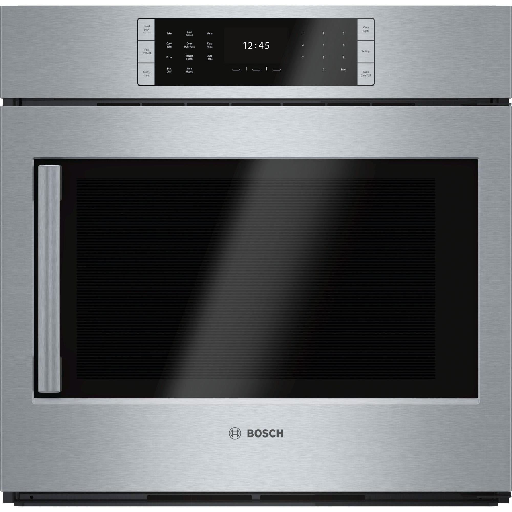 Bosch Four mural encastré simple de 30 po, 4,6 pi cu avec convection HBLP451RUC