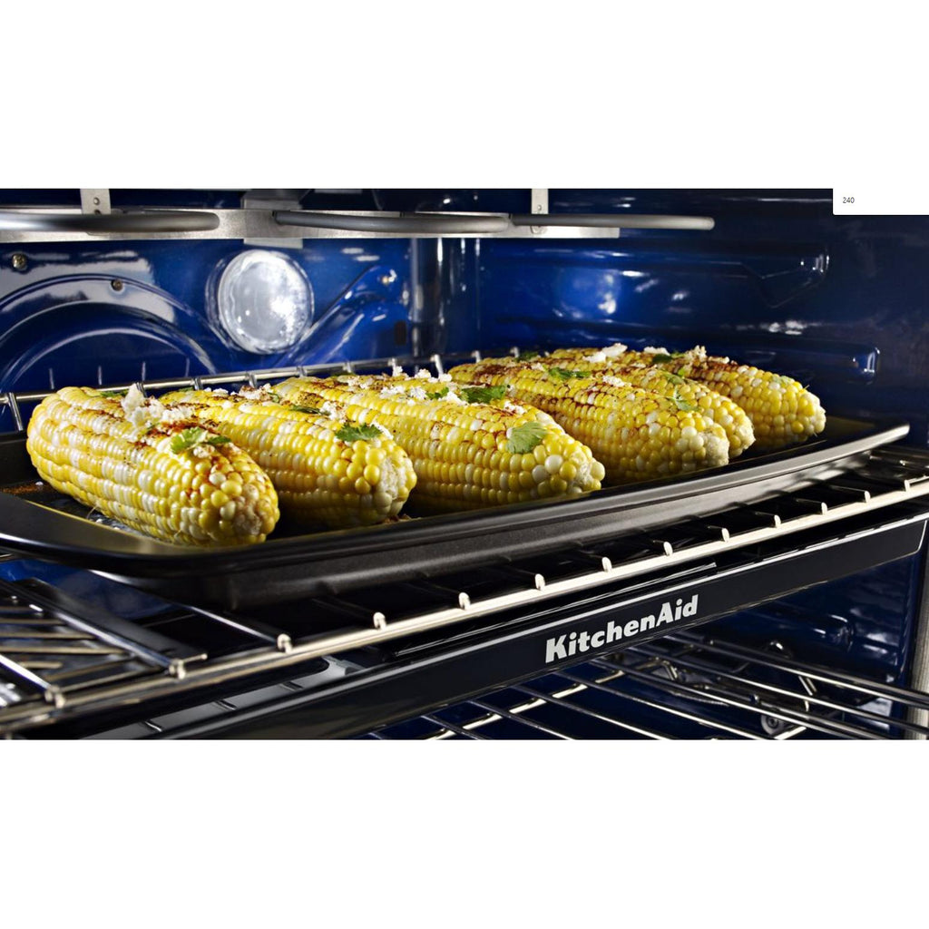 KitchenAid 30-inch Freestanding Dual-Fuel Range KFDD500ESS IMAGE 3