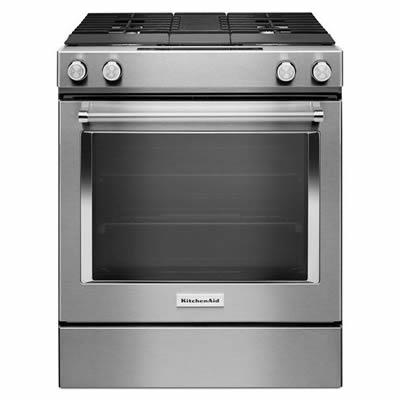 KitchenAid Cuisinière biénergie encastrable de 30 po KSDG950ESS