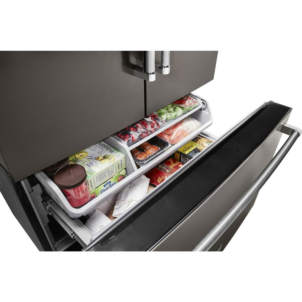 KitchenAid 36-inch, 23.8 cu. ft. Counter-Depth French 3-Door Refrigerator with Ice and Water KRFC704FBS IMAGE 5