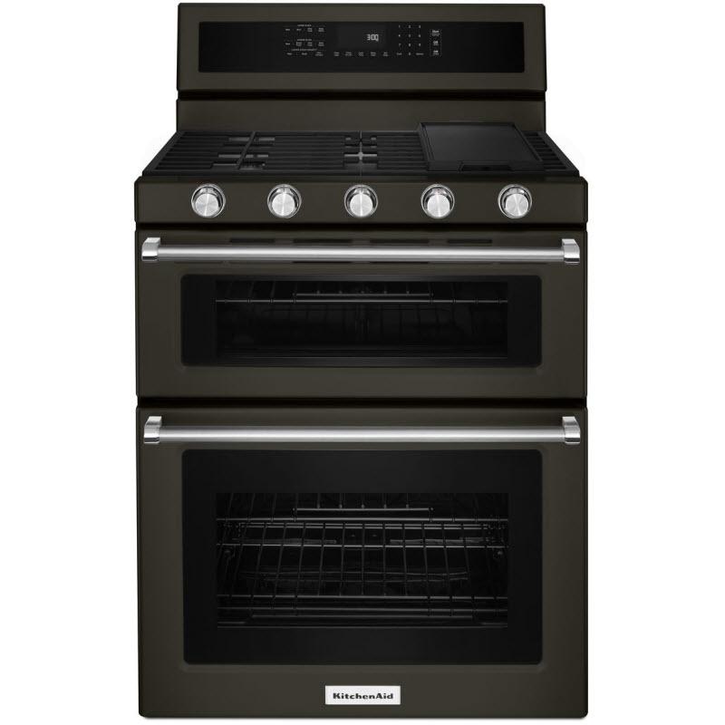 KitchenAid Cuisinière amovible à gaz de 30 po KFGD500EBS