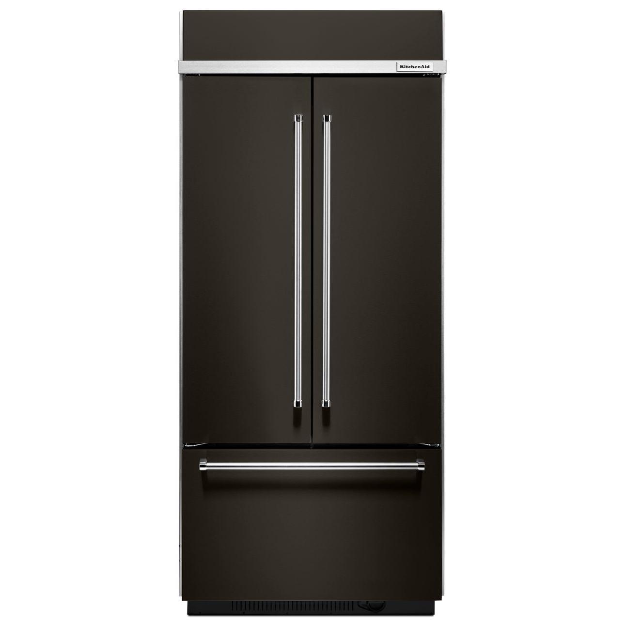 KitchenAid Réfrigérateur trois portes avec porte à deux battants de 36 po., 20,8 pi.cu. avec machine à glaçons interne KBFN506EBS