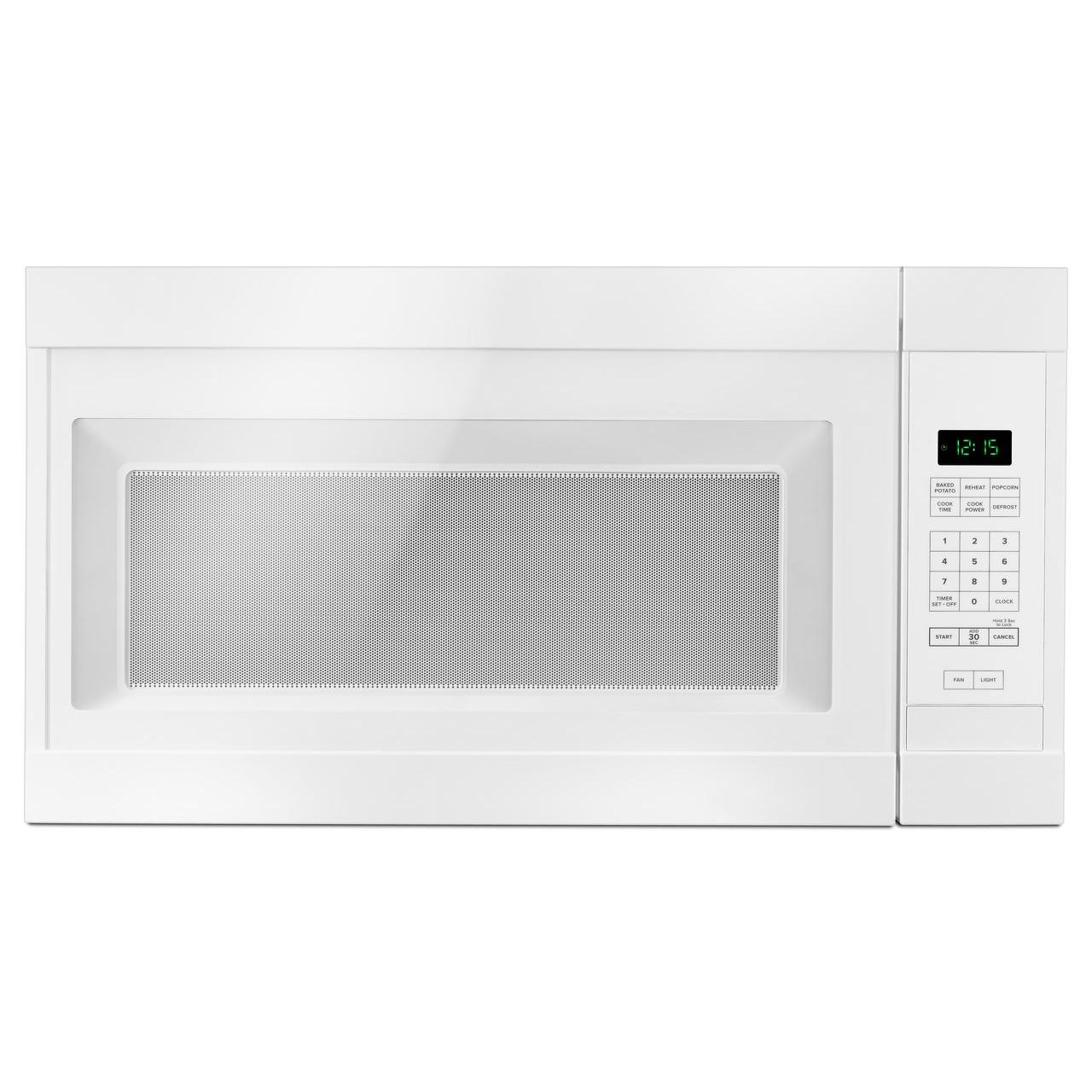 Amana Four à micro-ondes à hotte intégrée de 30 po, 1.6 pi cu YAMV2307PFW