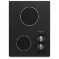 KitchenAid Table de cuisson encastrée électrique de 15 po. avec 2 éléments KECC056RBL