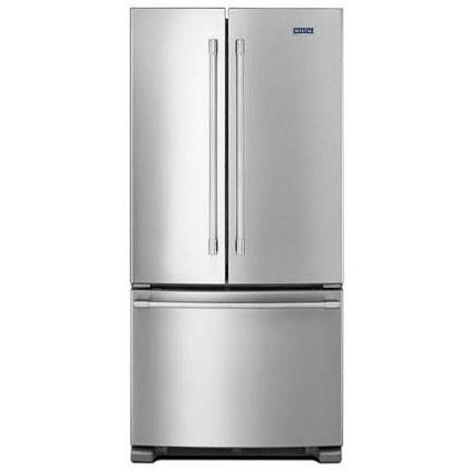 Maytag Réfrigérateur trois portes avec porte à deux battants de 33 pouces, 22,1 pi. cu. avec machine à glaçons interne MRFF5033PZ
