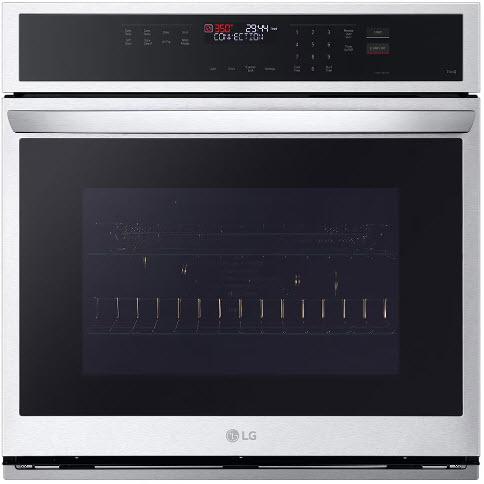 LG Four mural encastré simple de 30 pouces, 4,7 pi. cu. avec technologie convection WSEP4723F