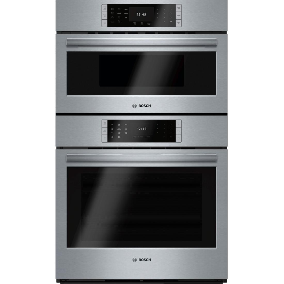 Bosch Four mural encastré combiné de 30 po, 4,6 pi cu avec EcoClean™ HBLP752UC