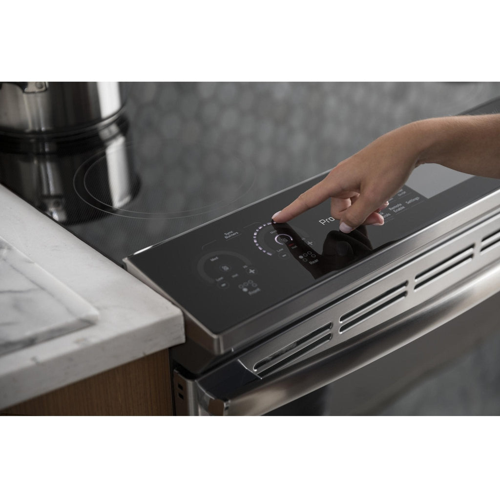 GE Profile Cuisinière encastrable électrique induction de 30 po. avec technology convection européenne véritable PCHS920YMFS - VENTE FINALE - BOITE OUVERTE - VENDU TEL QUEL - Germain Larivière