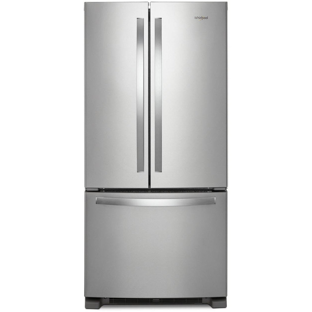 Whirlpool Réfrigérateur trois portes avec porte à deux battants amovible de 33 pouces, 22,1 pi. cu. avec machine à glaçons WRFF5333PZ