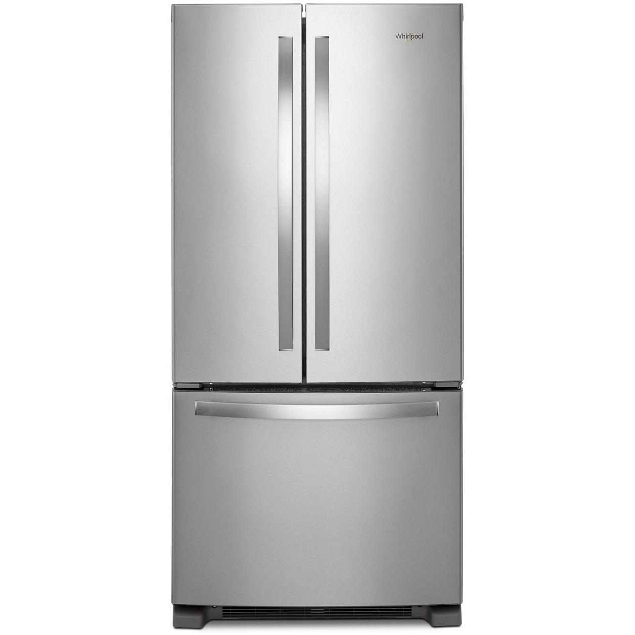 Whirlpool Réfrigérateur trois portes avec porte à deux battants amovible de 33 pouces, 22,1 pi. cu. avec machine à glaçons WRFF5333PZ